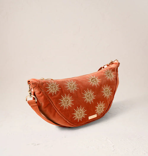 Sac à bandoulière en velours soleil ☀️