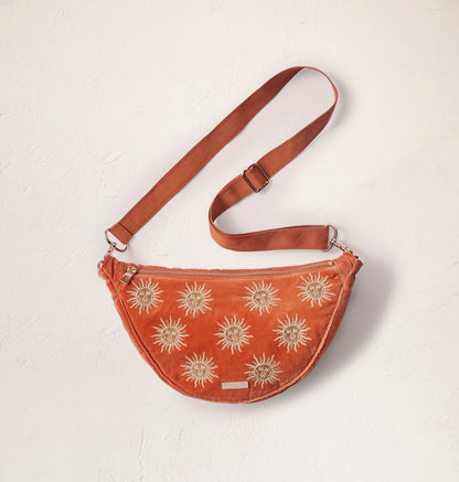 Sac à bandoulière en velours soleil ☀️