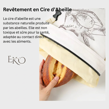 FreshBread™ — Sac à Pain Naturel 100 % Coton & Cire d’Abeille